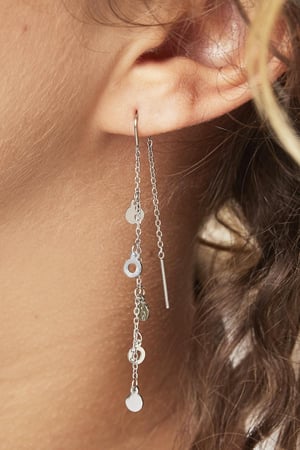 Boucles d'oreilles Da Bomb Argenté Acier inoxydable h5 Image3